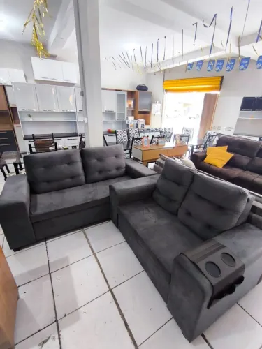 Conjunto sofá 2 e 3 lugares