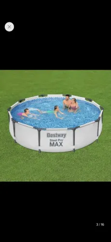 Piscina bestway stell pro 4678l + capa