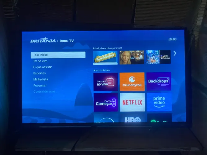 Tv britânia Roku 32 polegadas