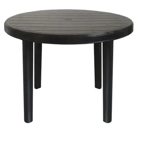 Mesa Plástico Redonda Desmontável