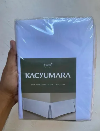 Saia Para Colchão Box Com Pregas"Solteiro"