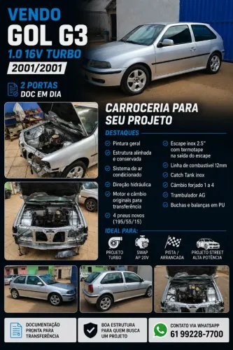 Volkswagen Gol Geração III 1.0 MI 16V Turbo Gasolina Mec. 4P 2001