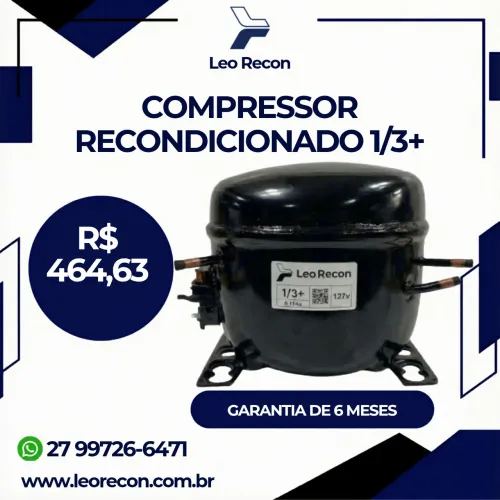 Compressor recondicionado 1/3+ HP. MODELO: FFI130HAX