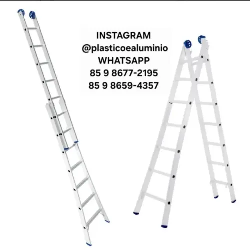 Escada Extensiva   Escadas Mor Material em alumínio  