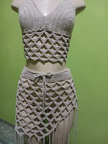 Conjunto de crochê