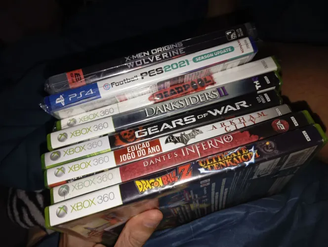 Lote 8 Jogos Xbox 360, PS4 e PS3 - Com Raridades (Deadpool e PES 2021)