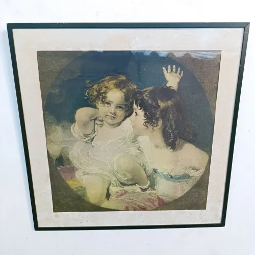 Quadro Reprodução Da Pintura The Calmady Children(As Crianças Calmady) Sir Thomas Lawrence