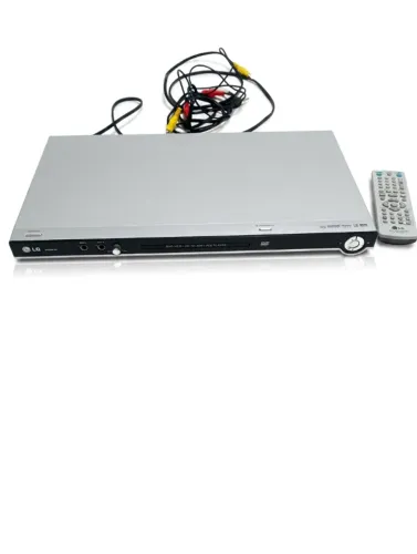 DVD Player LG Prata com Controle Remoto e Cabos RCA - Funcionando