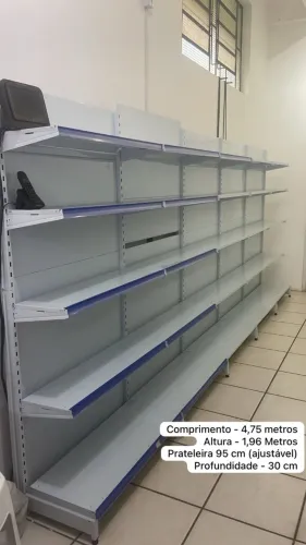 Gôndolas para Mercado, Loja ou Conveniência, Ótimo Estado - também troco por carro ou moto