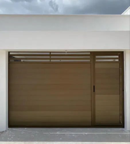 Portão alumínio bronze