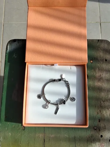 Pulseira life vivara infinito original com berloques 18 cm