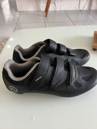Sapatilha Absolute Road Nero Pedal Bike Speed Velcro tamanho 40!