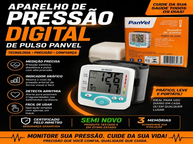 Aparelho de pressão GTech semi novo