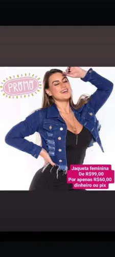 Jaqueta jeans feminina 