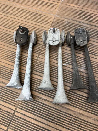 3 cornetas a ar de alumínio de caminhão 
