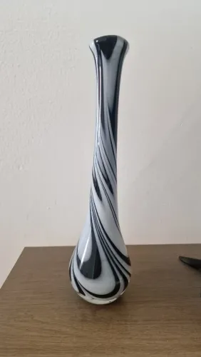 Vaso Decorativo Tok&Stok - Estilo Murano P&B (Bela Vista)