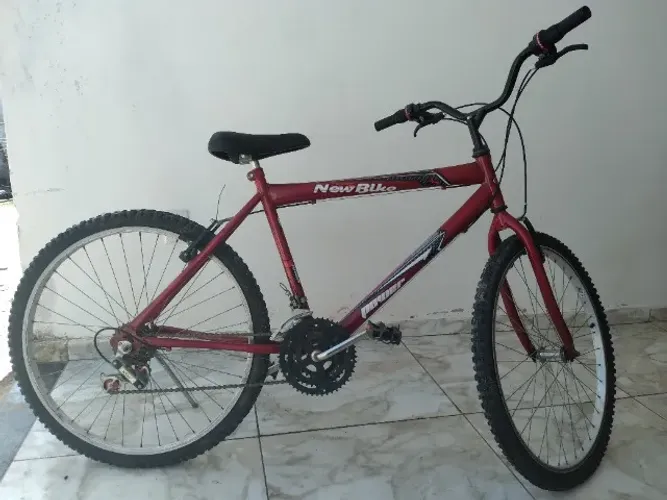 Bicicleta masculina montainbike vermelha