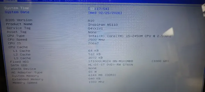 Peças do Dell Inspiron N5110 funcionando - kit ou partes