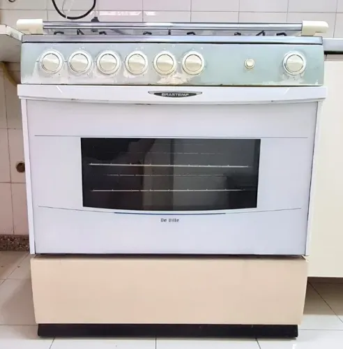 Fogão Brastemp De Ville 6 Bocas Branco/bege 110v