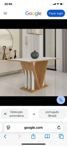 MESA NATÁLIA NOVA NA CAIXA MADEIRA TAMPO BRANCO