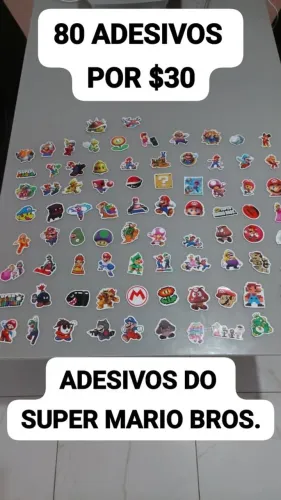 Adesivos do Super Mario Bros.
