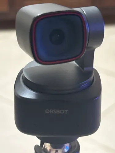 Webcam OBS Bot TINY 2 - Câmera inteligente 4K Super Moderna com Luz e Tripé