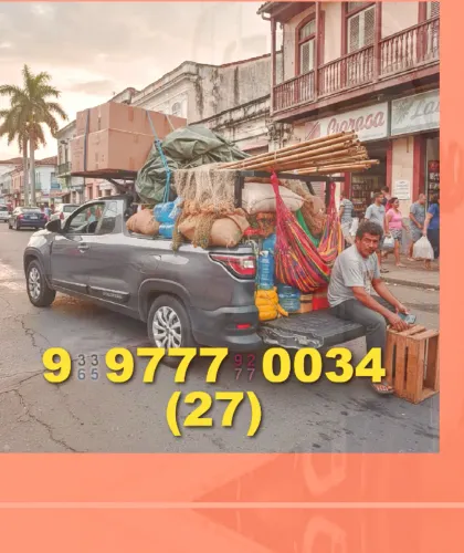 Frete para toda a região com carro aberto - rápido e confiável