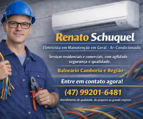 Eletricista em geral e instalação e manutenção de ar condicionado.