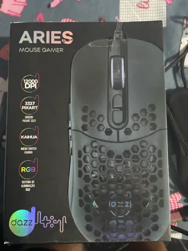 MOUSE GAMER ÁRIES DAZZ 12000dpi RGB
