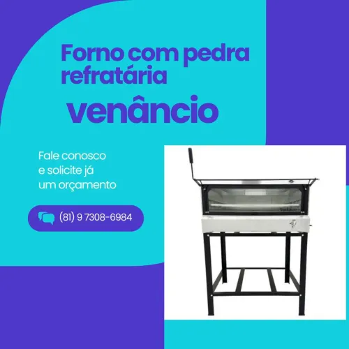 Forno com pedra refratária - Venâncio 