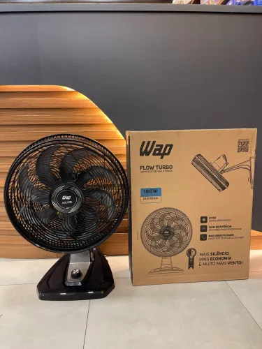 WAP Ventilador de Mesa e Parede 50cm FLOW TURBO, Tecnologia Silenciosa e Econômica, 8 Pás