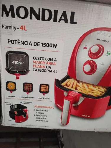 Air fryer mondial 4lt vermelha