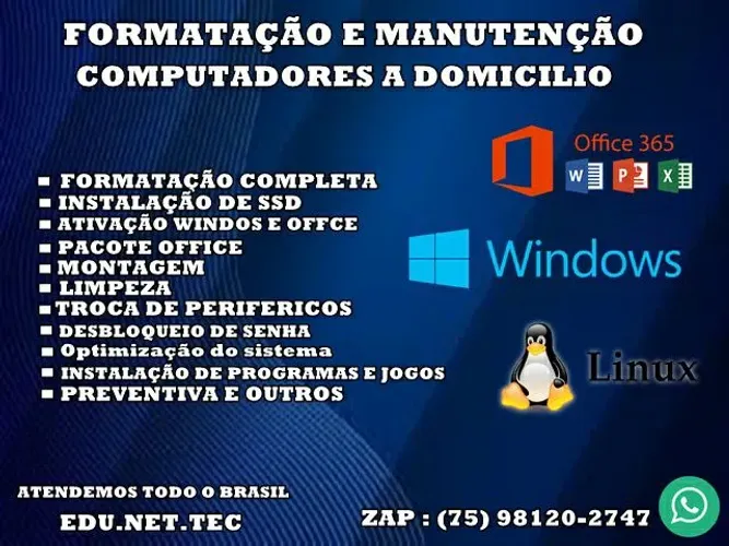 Formataçao-TECNICO DE INFORMATICA -(DOMICILIO)