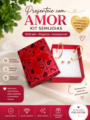 Brincos ouro 18k liquida 