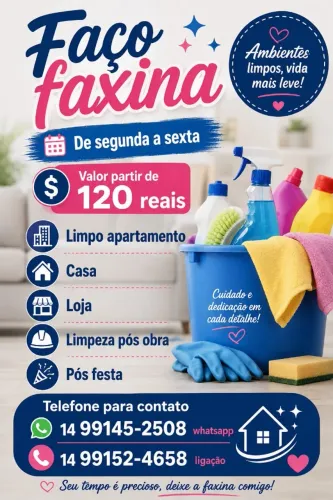 Faço faxina 