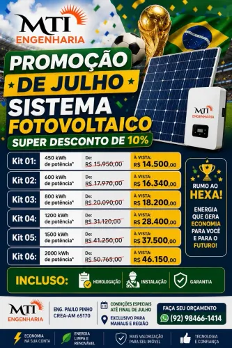 Energia solar pra sua residência, comércio ou indústria, vem com a MTI Engenharia.