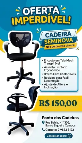 Vende cadeira seminova 