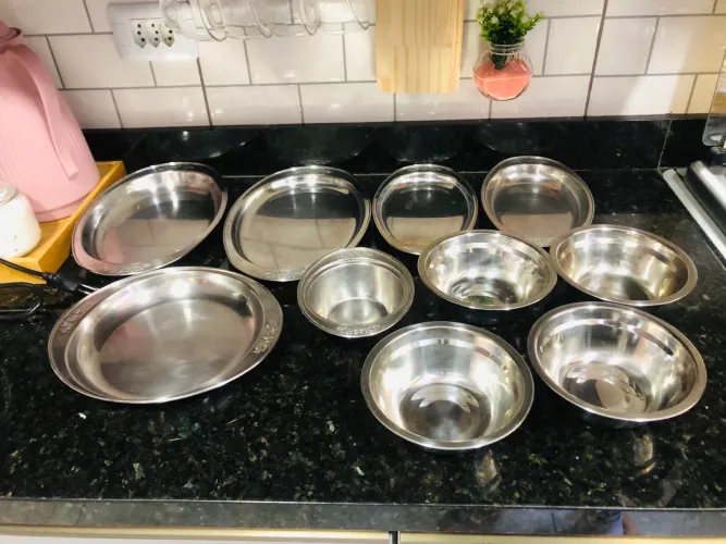 Jogo 12 peças de inox