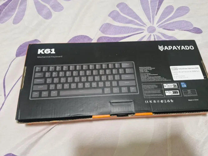 Teclado mecânico Apayado K61 60%