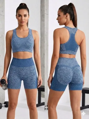 Conjunto Fitness academia Push Up com bojo