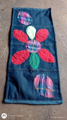 Tapetes jeans retalhos muito bonito com ótimo atendimento