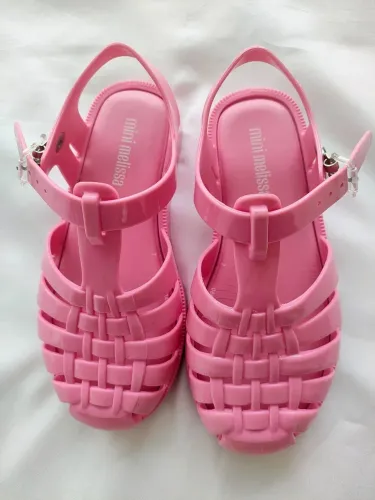 Sandália infantil mini melissa rosa