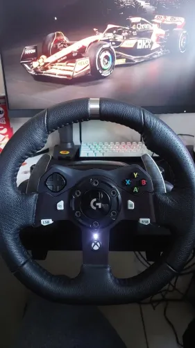 Volante Logitech G920 Driving Force para Xbox Series X|S, Xbox One e PC 