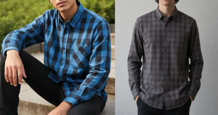 2 camisas xadrez tam G