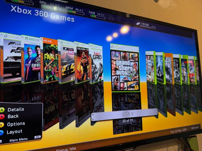 XBOX 360 RGH 500 GB COM MAIS DE 70 JOGOS E GARANTIA