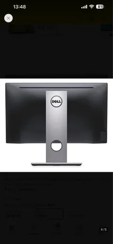 Monitor Dell 22 polegadas VGA e HDMI com pedestal giratório.
