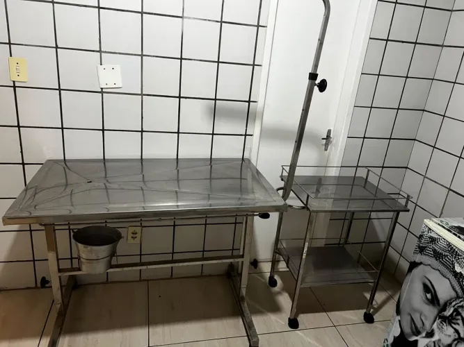 VENDO MESA CIRÚRGICA E CARRINHO AUXILIAR