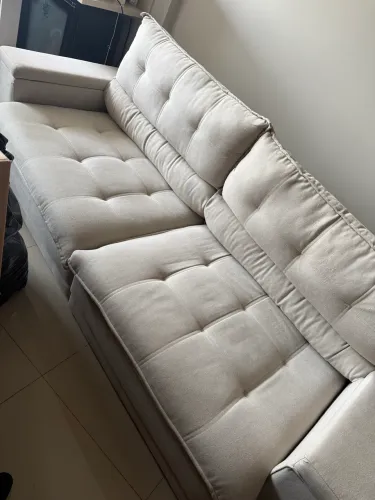 Sofá Bianchi 4 lugares retrátil inclinável 