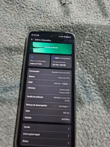Celular realme C71 5G 256 12 de RAM