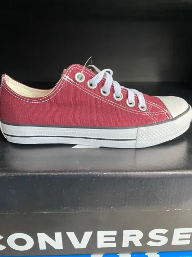 tênis feminino all star cano baixo de tecido vinho/bordo tamanho 35 novo
